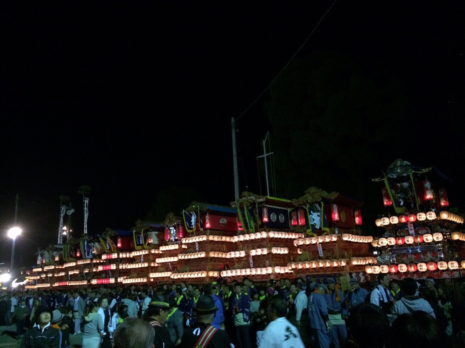 夜の西条祭り